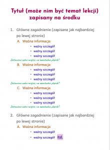 Notatki Metodą Konspektu - łatwy I Skuteczny Sposób Pracy Z Tekstem